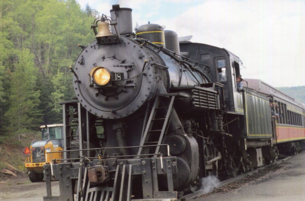 photo: locomotive in southern colorado - article: from stress to in control by Laura Lollar